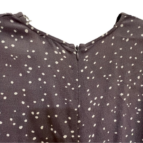 BLACK SWAN Kate Polka Dot Printed Cropped Jumpsuit in Slate Grey & White, XS - Picture 13 of 13